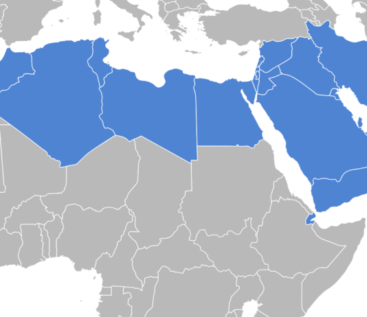 Startup Industries that stood out for MENA MENA region map