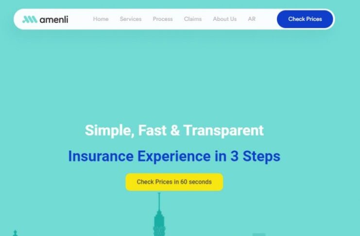 Amenli Insure-tech raised $2.3M funding Amenli logo